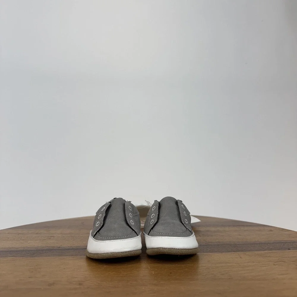 New Infant Robeez Soft Soles‎ Gray Comfort Casual Shoes Size 0-6 Months NWOB